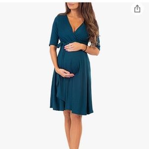 Amazon Women's Teal Midi Dress